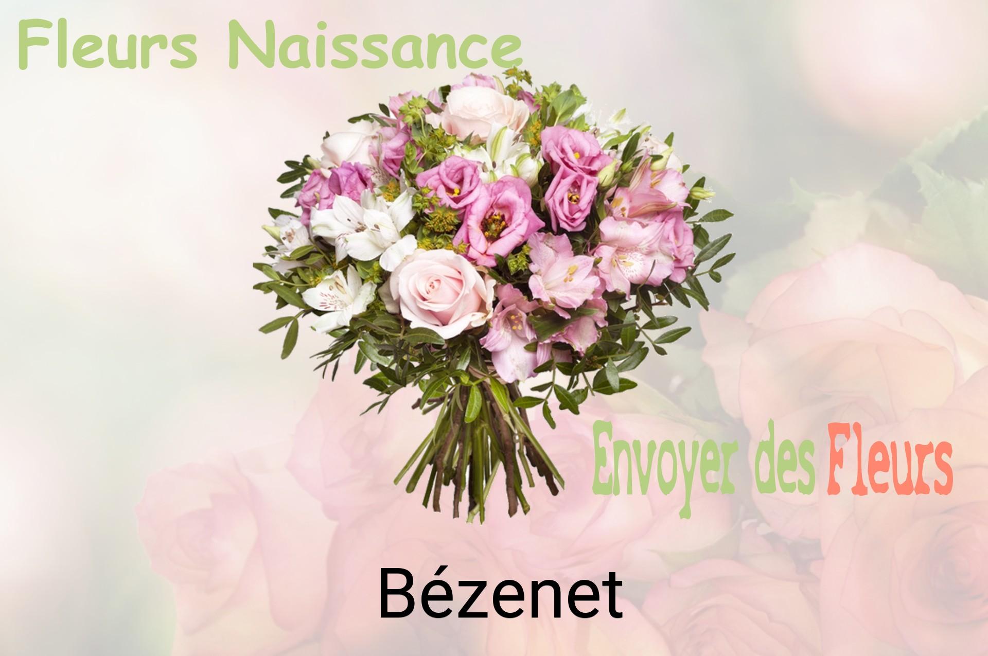Bouquet de fleurs de naissance livré à Bézenet